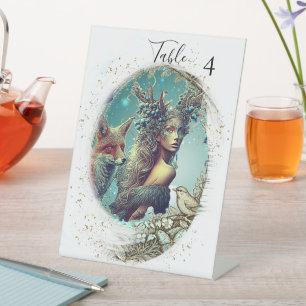 Signe De Table Cadre photo de fantaisie oiseaux et nature