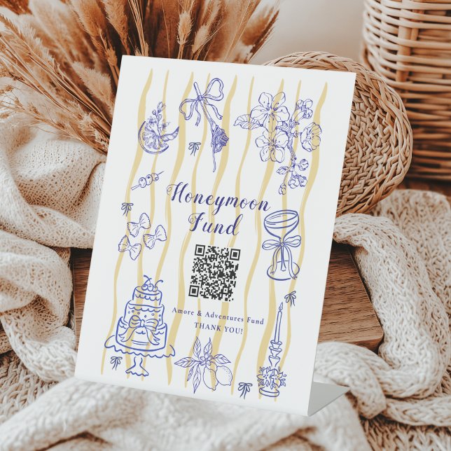 Signe De Table Caisse de Lune de Miel pour Mariage Dolce Vita (Créateur téléchargé)