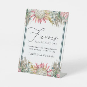 Signe De Table Calligraphie Aquarelle Boho Fleurs mariage Faveur