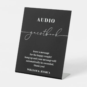 Signe De Table Calligraphie Audio Livre d'or Téléphone Livre d'o