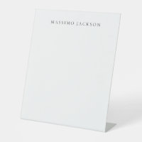 Calligraphie chic simple noir et blanc de son prop