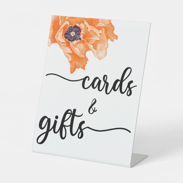 Signe De Table Calligraphie moderne Cartes de Mariage et Cadeaux  (Recto)