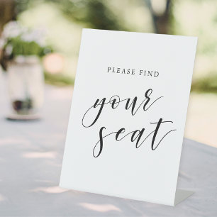 Signe De Table Calligraphie Moderne Mariage Trouvez Votre Place