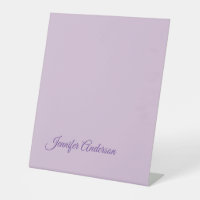 Calligraphie Pastel Thistle Rose Nom personnalisé