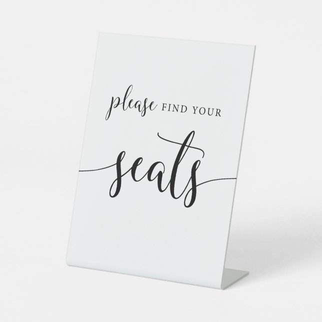 Signe De Table Calligraphie Rustique S'Il Vous Plaît Trouver Votr (Recto)