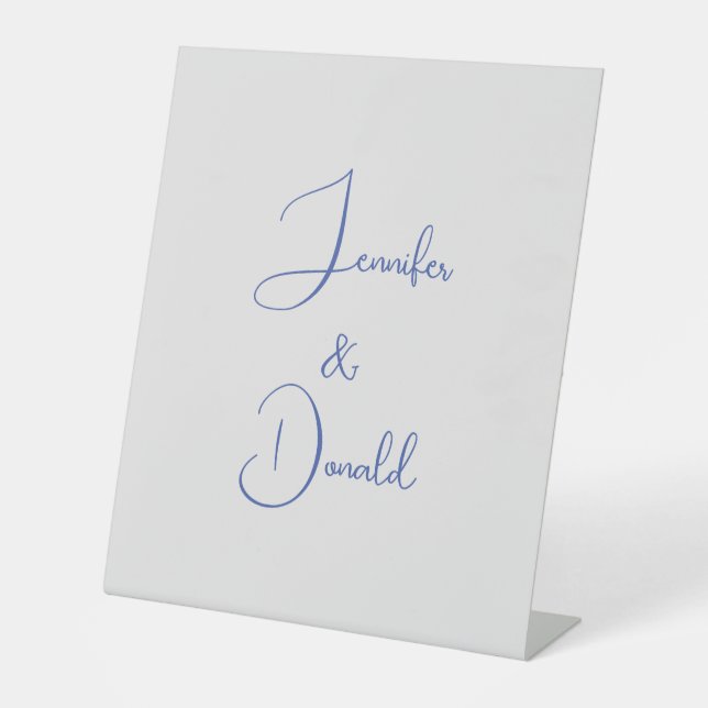 Signe De Table Calligraphie tendance écriture classique simple pe (Recto)