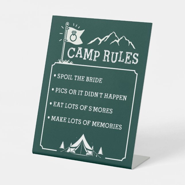 Signe De Table Camp Bachelorette 8X10 (Recto)