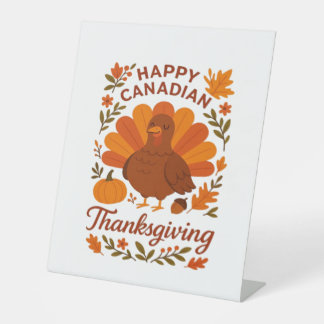 Signe De Table Canadian Thanksgiving Autumn Celebration Classic T