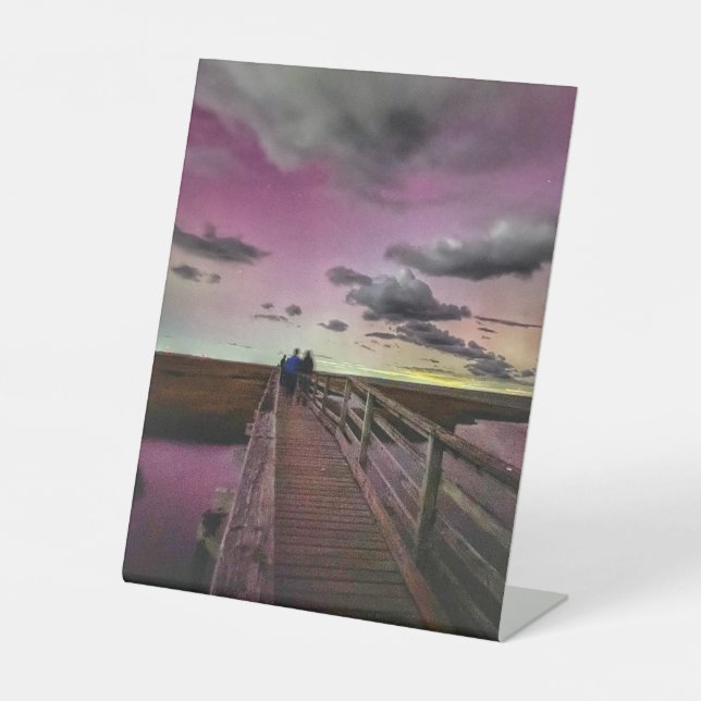 Signe De Table Cape Cod Aurora Borealis (Recto)