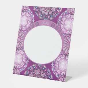 Signe De Table Cardinal Red Rosace