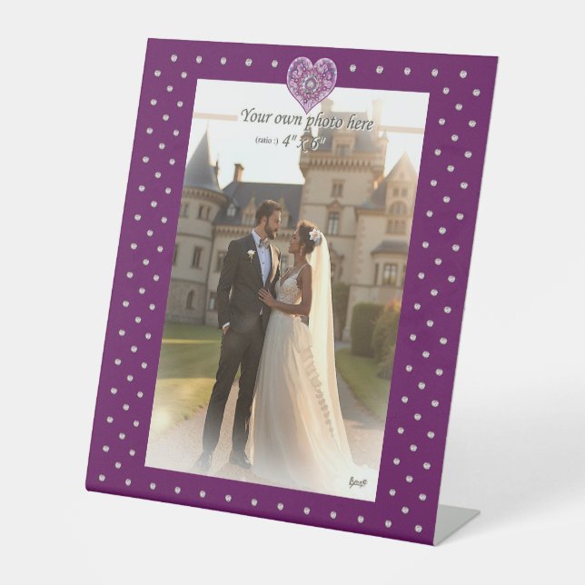 Signe De Table Cardinal rouge Rosace (Recto)