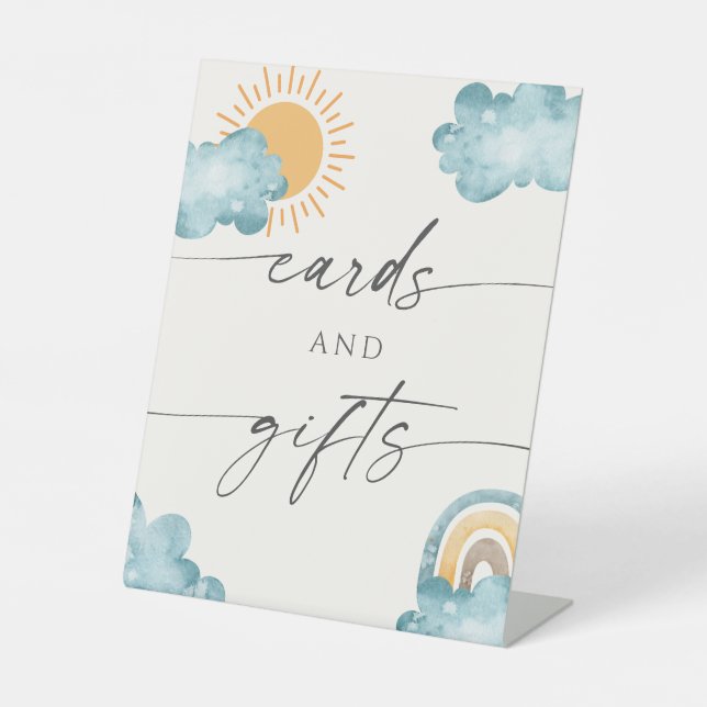 Signe De Table Cards And Gifts Baby Shower Sunshine  (Recto)