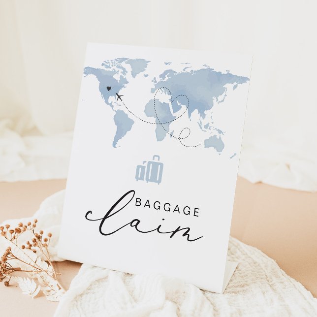 Signe De Table CARMEN Blue Travel Réclamation pour bagages à thèm (Créateur téléchargé)