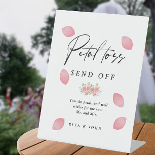 Signe De Table Carnation rose Mariage floral Petal Toss Envoyer