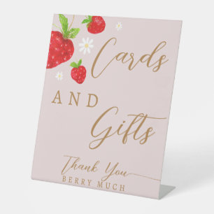 Signe De Table Carte d'anniversaire Berry First Strawberry