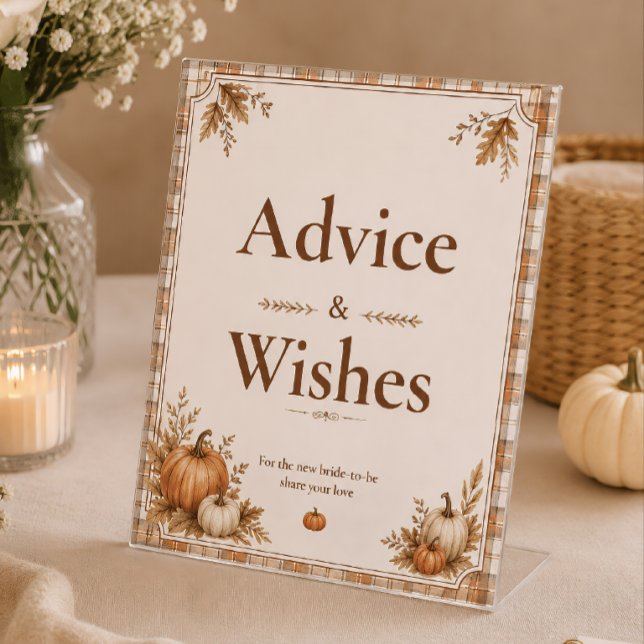 Signe De Table Carte de conseils de mariage éditable pour une bab (Créateur téléchargé)