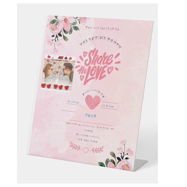 Signe De Table carte de jour de saint-valentin (personalised card)