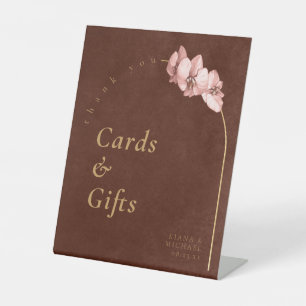 Signe De Table Carte de mariage Boho Oasis Orchid Arch Cadeaux ID