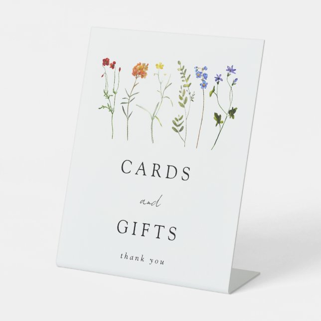 Signe De Table Carte de mariage et cadeaux pour la fierté LGBT fl (Recto)