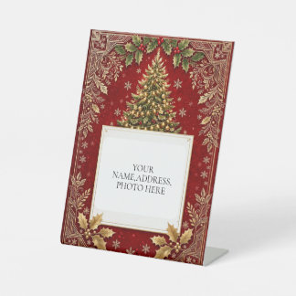 Signe De Table Carte de vœux élégante et personnalisée pour les f