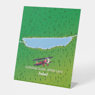 Signe De Table Carte Magnet Glendalough Upper Lake Ireland