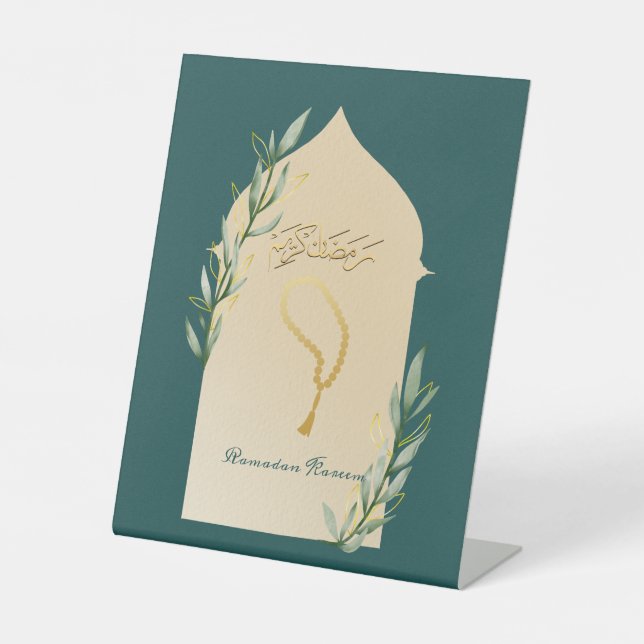 Signe De Table Carte postale Ramadan Kareem (Recto)