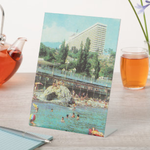 Signe De Table Carte postale soviétique Hotel Yalta (1979)