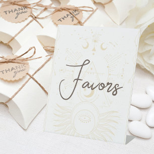 Signe De Table Carte Tarot Mariage nuptial Faveurs neutres