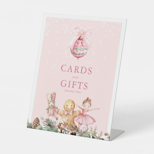 Signe De Table Cartes Baby showers et cadeaux de Nutcracker (Recto)