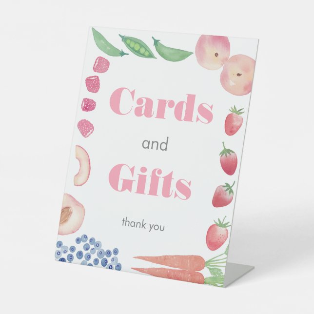 Signe De Table Cartes & Cadeaux de Baby Shower Marché Fermier Pet (Recto)