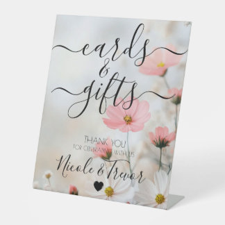 Signe De Table Cartes & Cadeaux Fleurs Rouges Noms Personnalisés