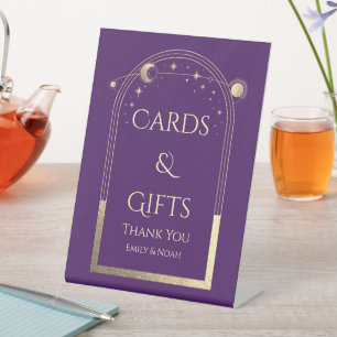 Signe De Table Cartes & Cadeaux Mysque Violet Mariage Sun Moon