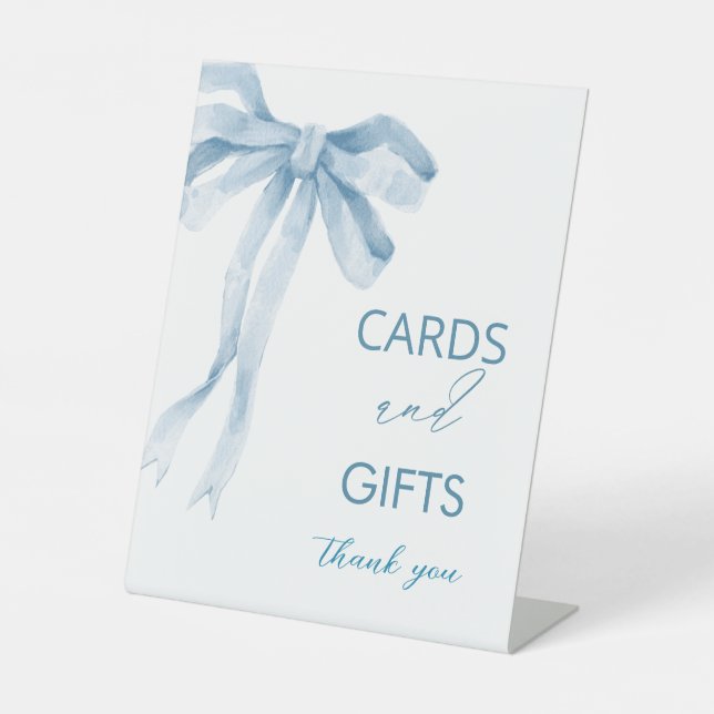 Signe De Table Cartes de baby shower en ruban à ruban adhésif pou (Recto)