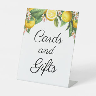 Signe De Table Cartes de Baby shower Little Citrus Cadeaux