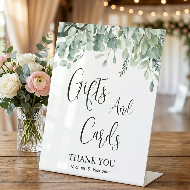 Signe De Table Cartes de mariage et cadeaux à la verdure d'eucaly (Créateur téléchargé)