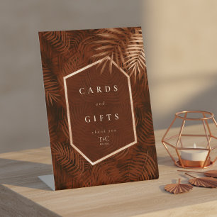 Signe De Table Cartes de mariage et cadeaux Copper Sunset ID1323