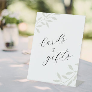 Signe De Table Cartes de mariage et cadeaux de verdure de sauge é