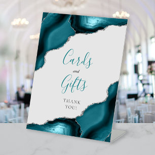 Signe De Table Cartes de mariage et cadeaux gris agate bleu sarce