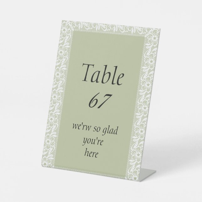 Signe De Table Cartes de placement pliées pour mariage classique  (Recto)