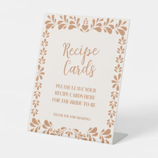 Signe De Table Cartes de recettes Talavera Viva La Novia