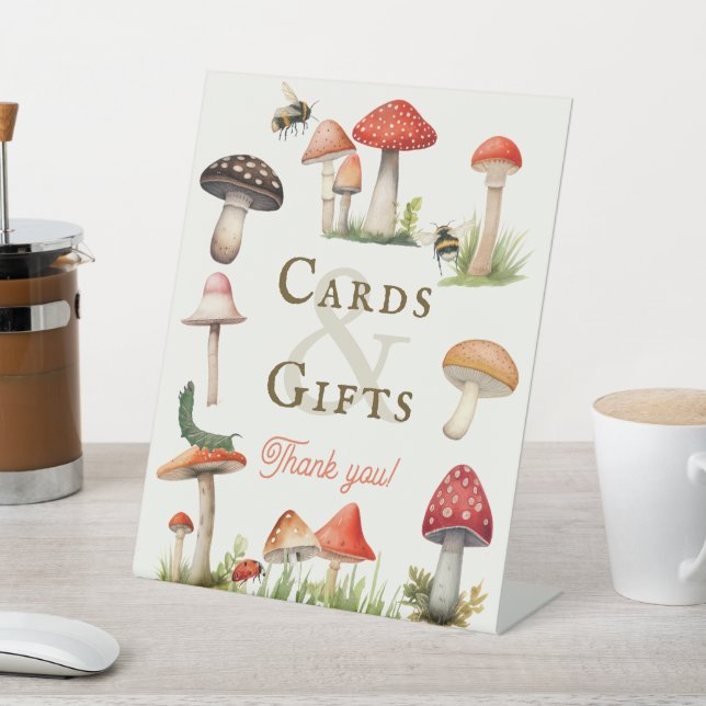 Signe De Table Cartes et Cadeaux Bébé Champignon Joyeux Petit (In SItu)