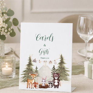 Signe De Table cartes et cadeaux de baby shower animaux de la for