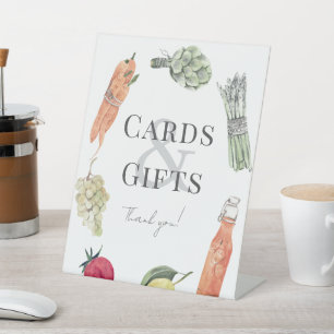 Signe De Table Cartes et cadeaux de Baby shower du marché cultivé