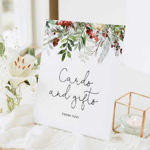 Signe De Table Cartes et cadeaux de baby shower Evergreen