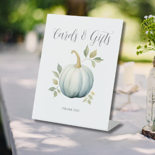 Signe De Table Cartes et Cadeaux de Fête de Bébé Citrouille Petit