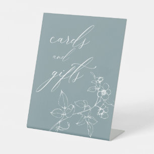 Signe De Table Cartes et Cadeaux de Fête de Bébé Floraux Intempor