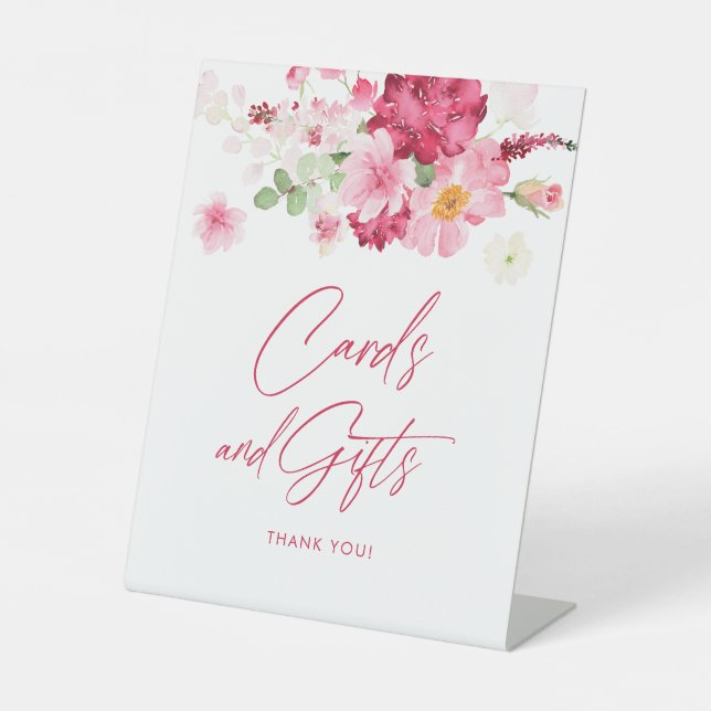 Signe De Table Cartes et cadeaux de Fêtes des mariées florales ro (Recto)