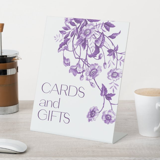 Signe De Table Cartes et cadeaux de Fêtes des mariées florales To (In SItu)