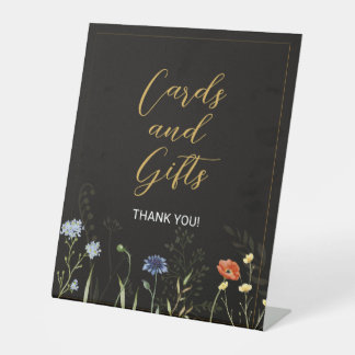 Signe De Table Cartes et Cadeaux de Fleur Sauvage Bohème Botaniqu
