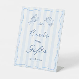 Signe De Table Cartes et Cadeaux de la Mer aux Rayures Modernes D
